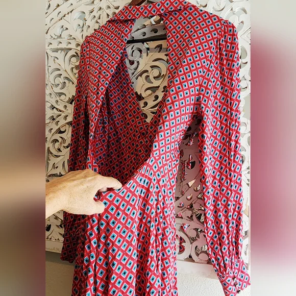 FREE PEOPLE IT TAKES TWO SLEEVES MINI DRESS BACK CUTOUT SIZE LARGE - Picture 7 of 15